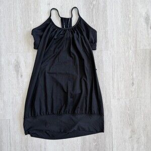 Lululemon No Limit Tank Top Built-in Bra Racerback Black Size 4